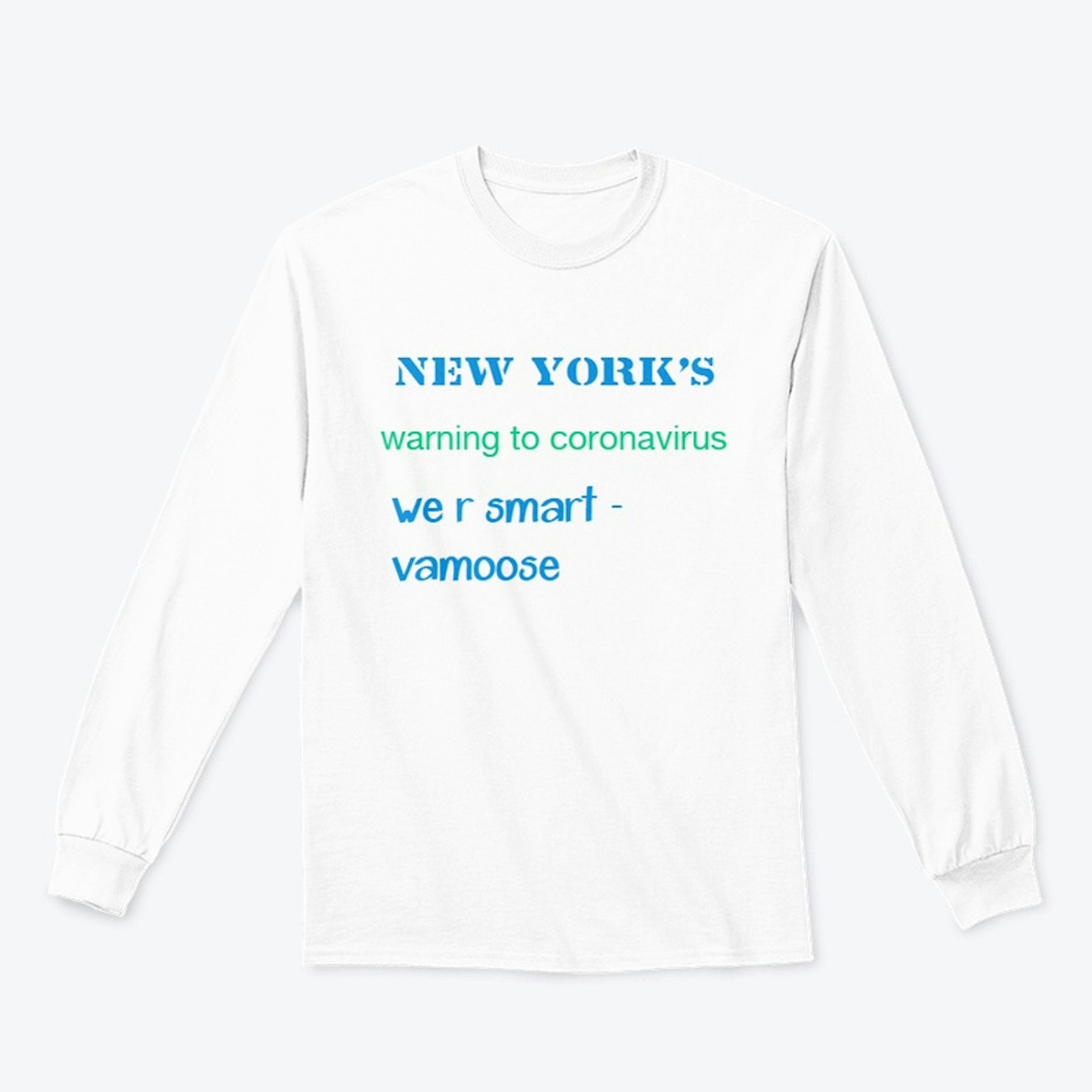 Coronavirus V-neck T- Shirts New York 
